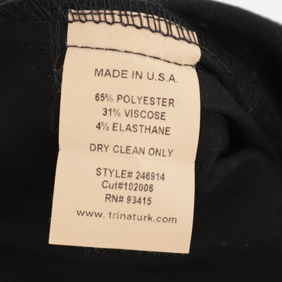 Trina Turk Black Wide Leg Trousers Work Formal size 2 - Picture 9 of 11